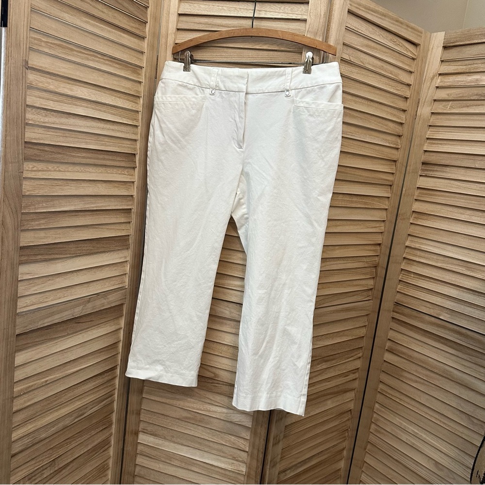 Alfani | White Cropped Pants Size 14